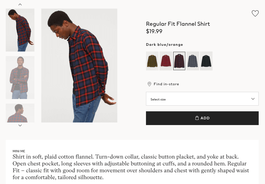 Most Common ECommerce SEO Problems That Online Stores Face 1 HM product page