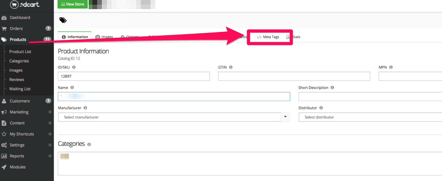 3dcart SEO Best Practices: 7 Traffic Boosting Tips That Work 8 meta tags