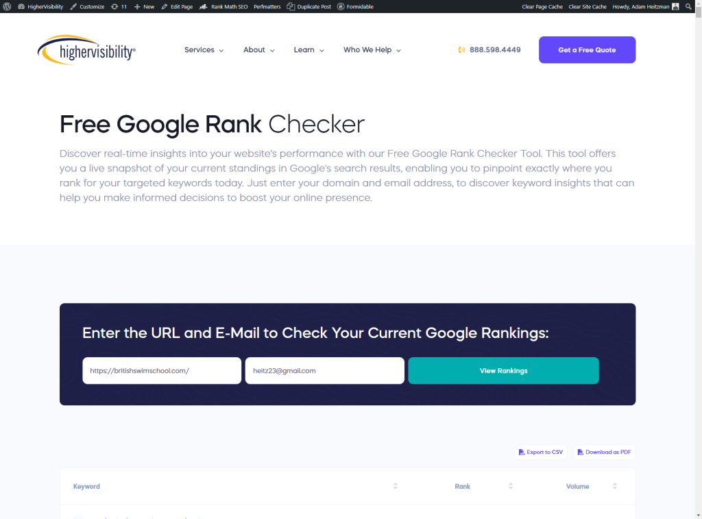How to Check Google Rankings: 11 Handy Tools 1 Free Google Rank Checker Get Your Keyword Ranking Report