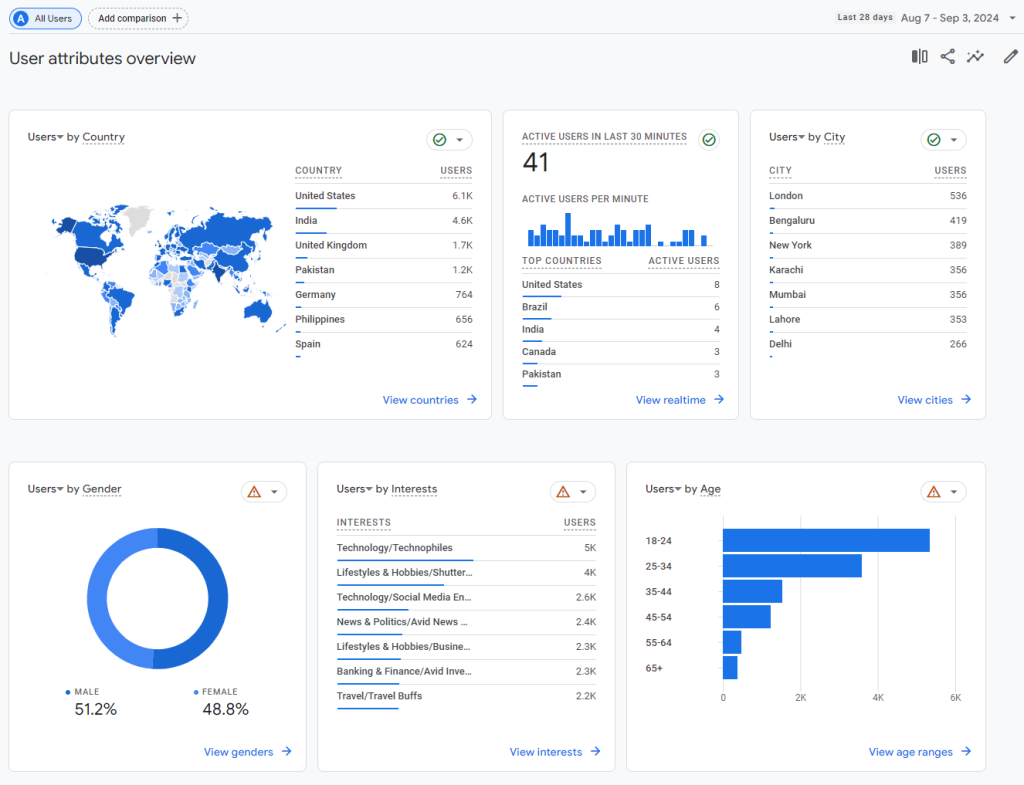 User Personas for SEO: How They Can Lead to More Growth 1 Analytics User attributes overview